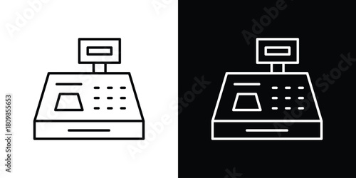 Cash register icon. Modern simple vector collection