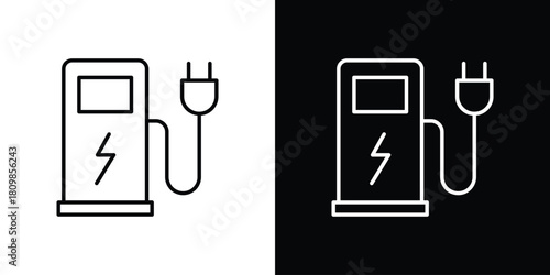 Charging station icon. Modern simple vector collection