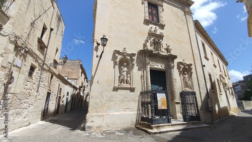 narrow street in the old town 