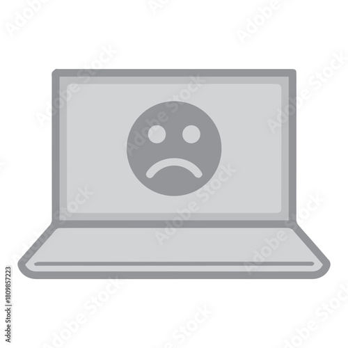 Laptop Sad Face