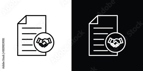 Contract icon. Modern simple vector collection