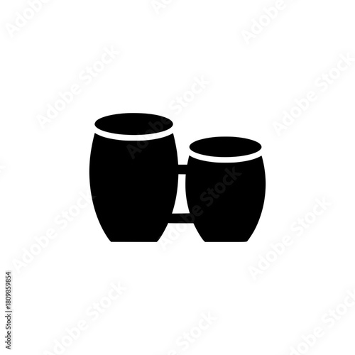 Bongo Drums Pair - Latin Percussion Instrument Icon