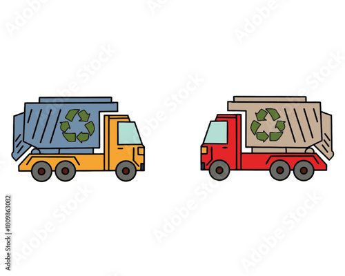 garbage or waste collection truck