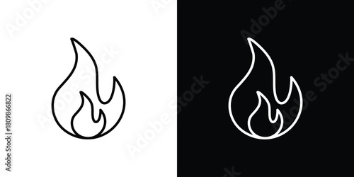 Fire icon. Modern simple vector collection