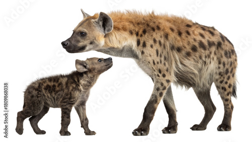 Hyena, isolated on a transparent background PNG