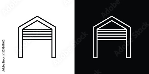 Garage icon. Modern simple vector collection