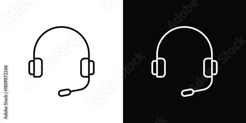 Headphone icon. Modern simple vector collection