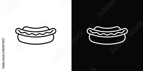 Hot dog icon. Modern simple vector collection