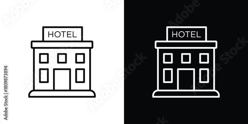 hotel icon. Modern simple vector collection