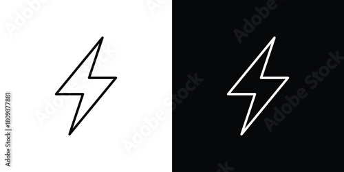 Lightning icon. Modern simple vector collection