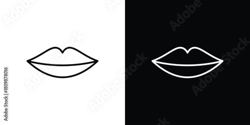 Lips icon. Modern simple vector collection