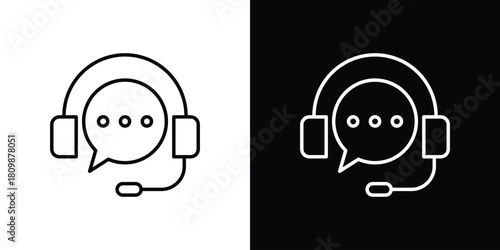 Live chat icon. Modern simple vector collection