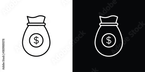 Money bag icon. Modern simple vector collection