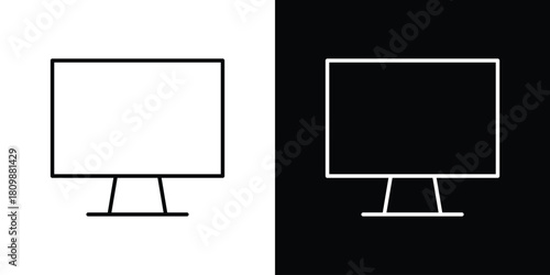 Monitor icon. Modern simple vector collection