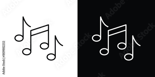 Music note icon. Modern simple vector collection