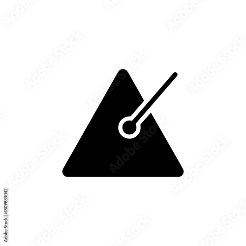 Simple Triangle Percussion Instrument Icon