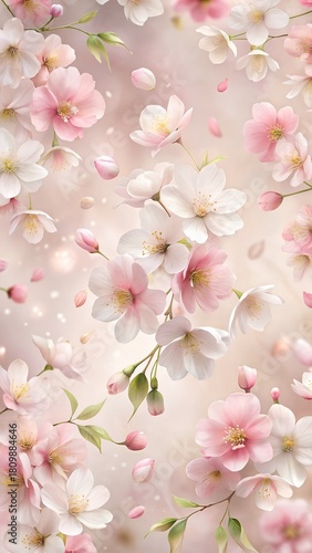 Floral blossom dreamy background #1809884646