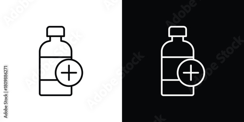Pill bottle icon. Modern simple vector collection