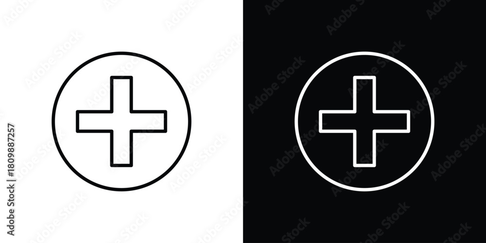 Obraz premium Plus icon. Modern simple vector collection