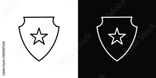 Police badge icon. Modern simple vector collection