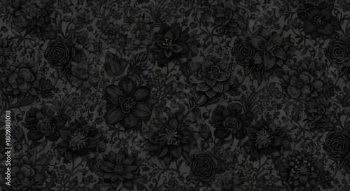 Dark abstract texture background with intricate details and rough surface.