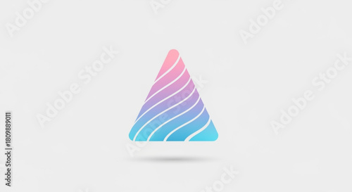 Pastel gradient cone with swirl design for modern branding, creative projects, or unicorn themed events creates a fun, fresh, and dreamy aesthetic
