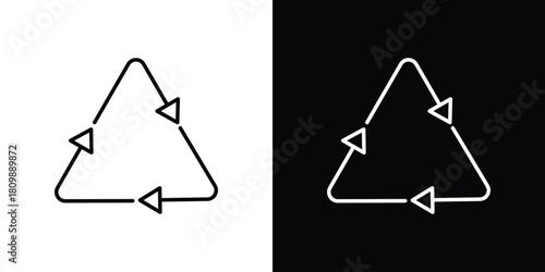 Recycling icon. Modern simple vector collection