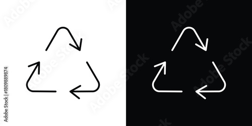 Recycle icon. Modern simple vector collection