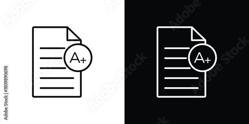 Report card icon. Modern simple vector collection