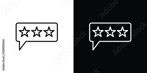 Review icon. Modern simple vector collection