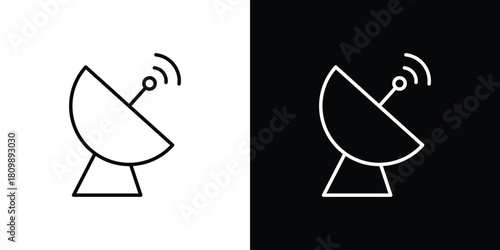 Satellite dish icon. Modern simple vector collection