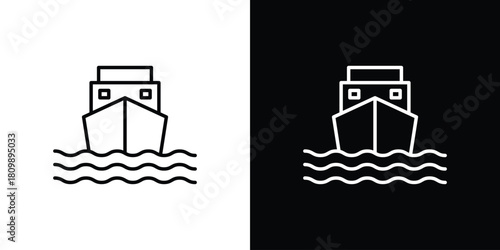 Ship icon. Modern simple vector collection
