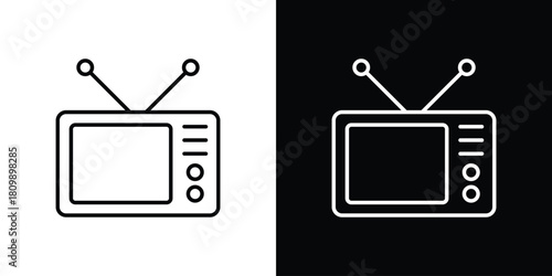 Television icon. Modern simple vector collection