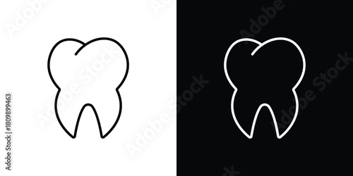 Tooth icon. Modern simple vector collection