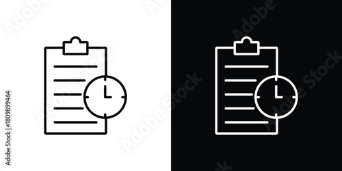 Timesheet icon. Modern simple vector collection