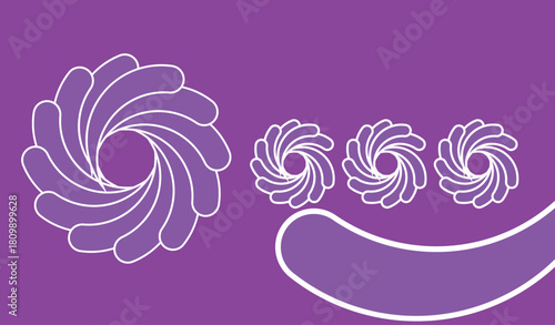 Abstract dynamic shapes  gradient background featuring lines and elements  perfect for banner and poster design