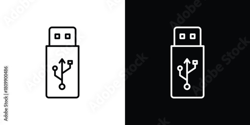 usb drive icon. Modern simple vector collection