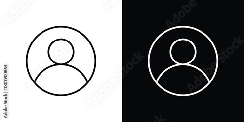 User icon. Modern simple vector collection