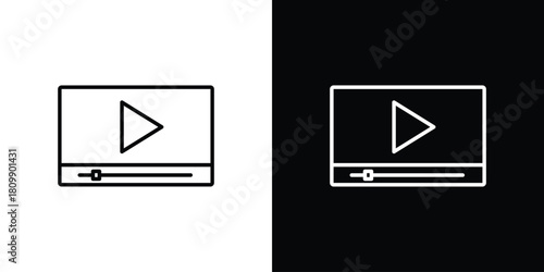 Video tutorial icon. Modern simple vector collection