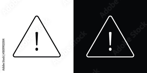 Warning triangle icon. Modern simple vector collection