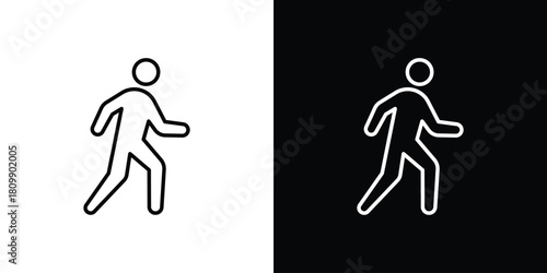 Walking icon. Modern simple vector collection