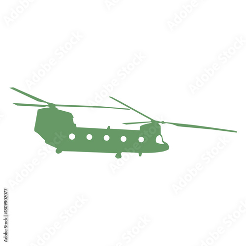 Military Helicopter Silhouette