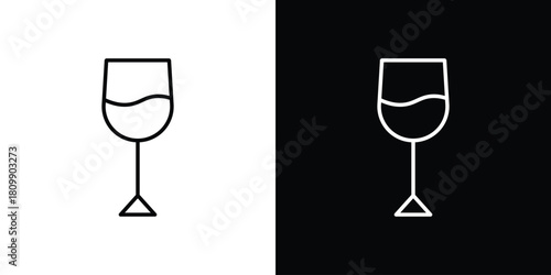 Wine glass icon. Modern simple vector collection
