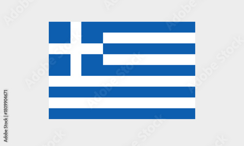 Flagge Griechenland – Professionelle Darstellung im korrekten Seitenverhältnis und mit korrekten Farben