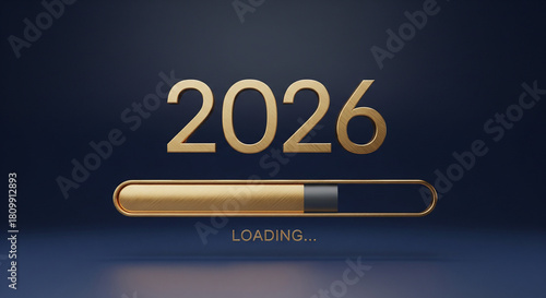 Year 2026 loading illustration