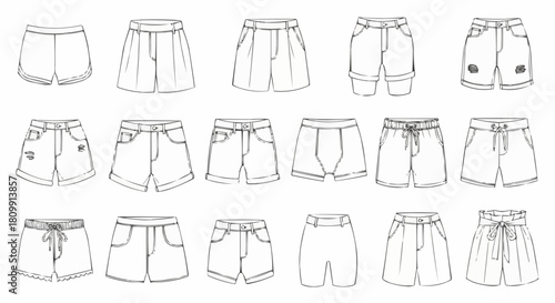 Collection of Fashionable Shorts Designs for Women and Girls.