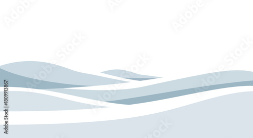 Minimalist abstract background with smooth, flowing light blue waves on a white backdrop.
