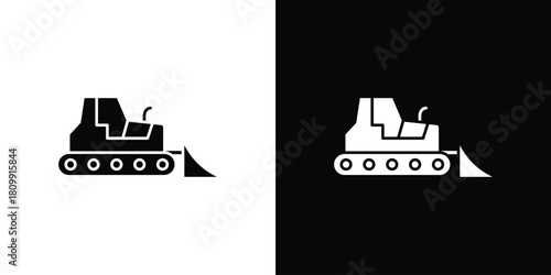 Bulldozer icon - perfect for UI UX design