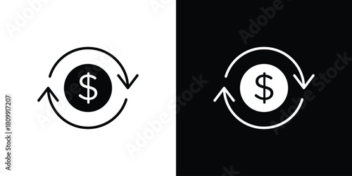 Cash flow icon - perfect for UI UX design