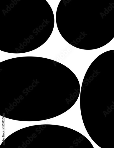 black and white circle